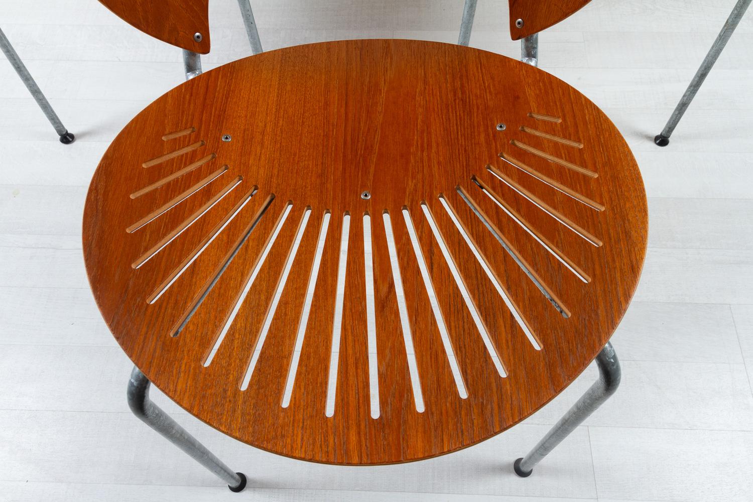 Trinidad Teak Dining Chairs by Nanna Ditzel 1990s Set of 14 For Sale 1