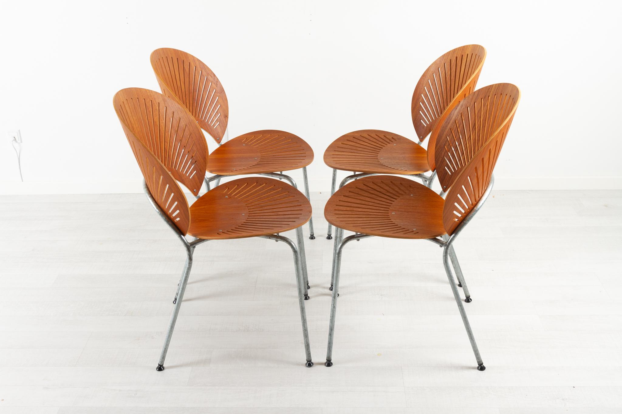 Trinidad Teak Dining Chairs by Nanna Ditzel 1990s Set of 4 In Good Condition For Sale In Asaa, DK