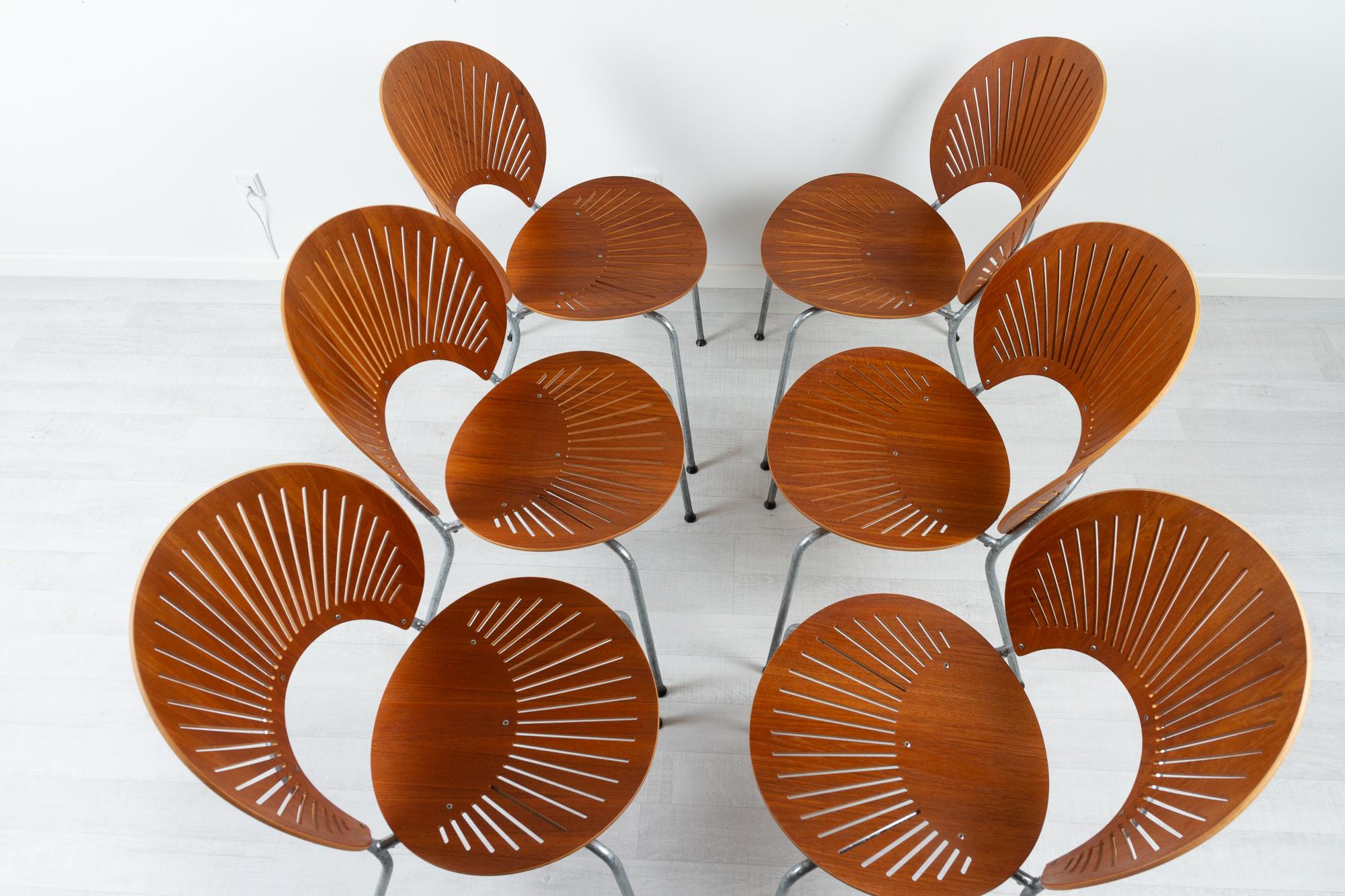 Trinidad Teak Dining Chairs by Nanna Ditzel 1990s Set of 6 For Sale 6