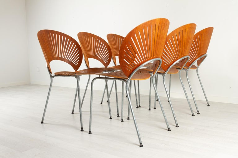 Trinidad Teak Dining Chairs by Nanna Ditzel 1990s Set of 6 In Good Condition For Sale In Asaa, DK