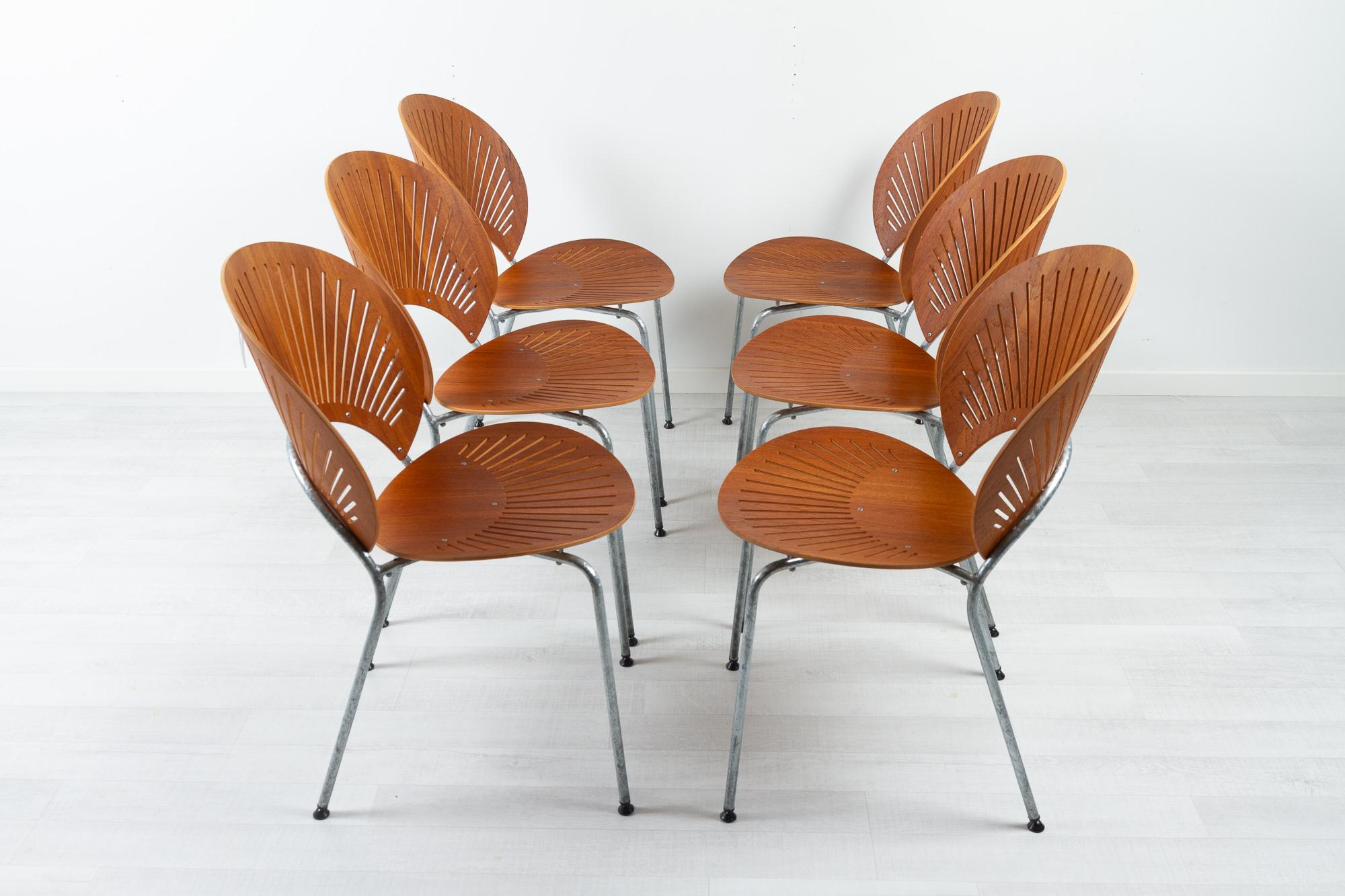 Trinidad Teak Dining Chairs by Nanna Ditzel 1990s Set of 6 For Sale 2