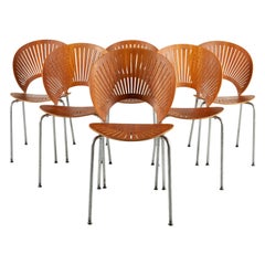 Trinidad Teak Dining Chairs by Nanna Ditzel 1990s Set of 6