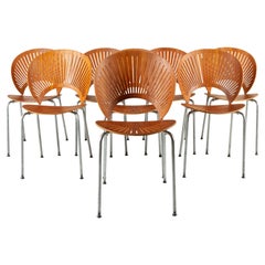 Trinidad Teak Dining Chairs by Nanna Ditzel 1990s Set of 8