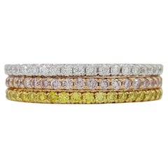 Trinity 18k White, Yellow & Rose Gold 1.60 ct total weight ring