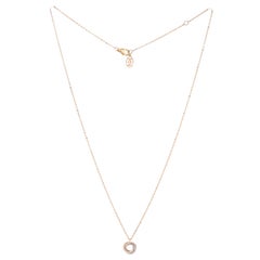Collier ras-du-cou Trinity en or tricolore 18 carats, serti de diamants en pavé