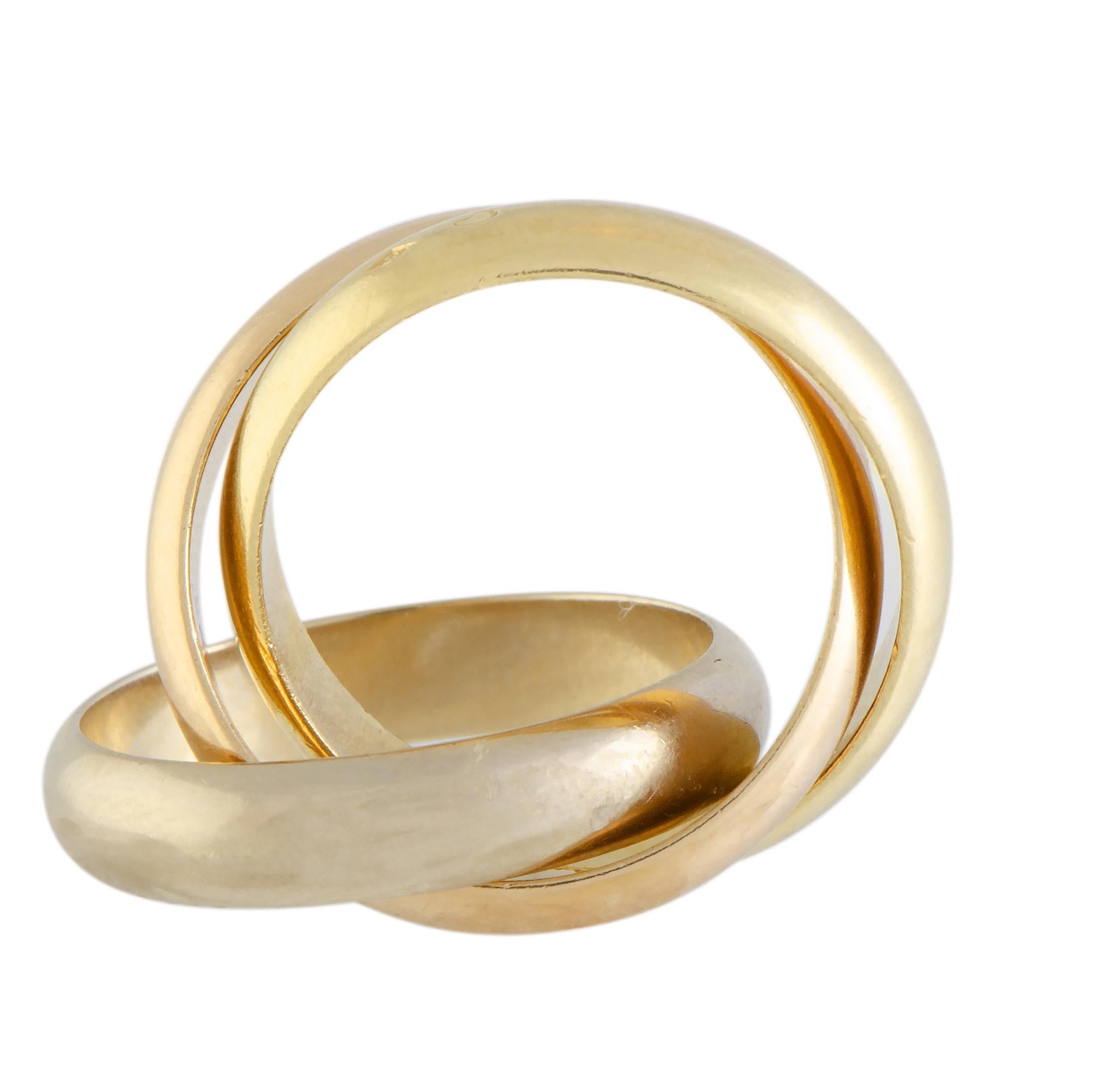 cartier three band ring