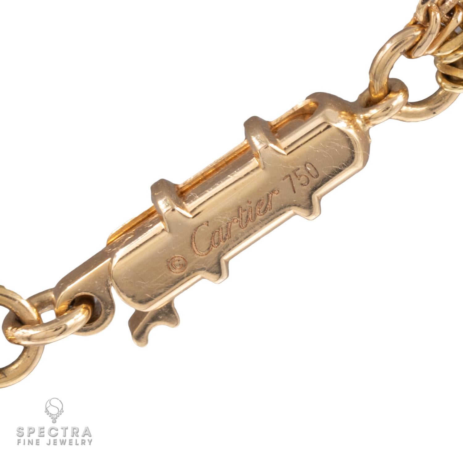 Collier de diamants multibrins Vintage Trinity de Cartier Excellent état - En vente à New York, NY