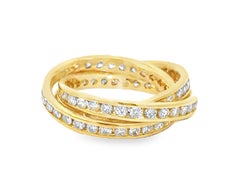 Trinity Diamond Band Ring 18K Gelbgold 2,06 Karat