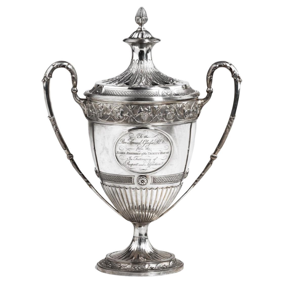 Trinity House silver presentation cup and cover 1795 For Sale
