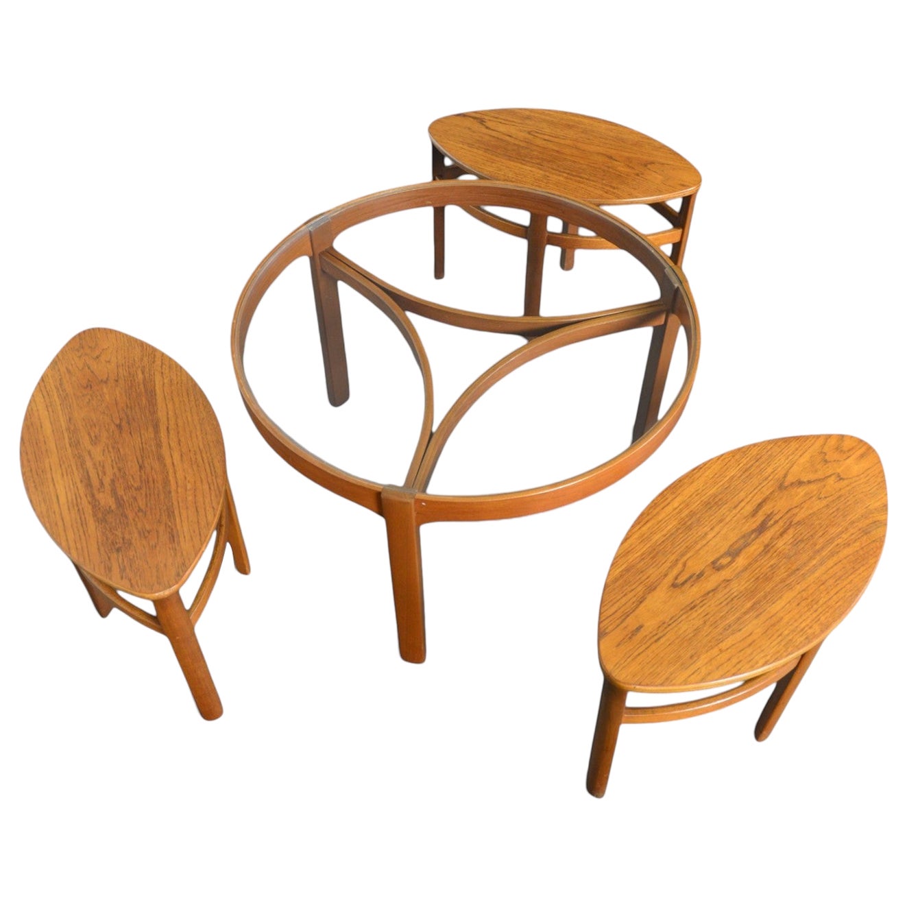 "Trinity" Nesting Tables in Teak by Nathan #1