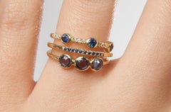 Trinity Pave Sapphire Band