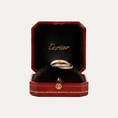Cartier Trinity Ring, 18k Gold with Diamonds