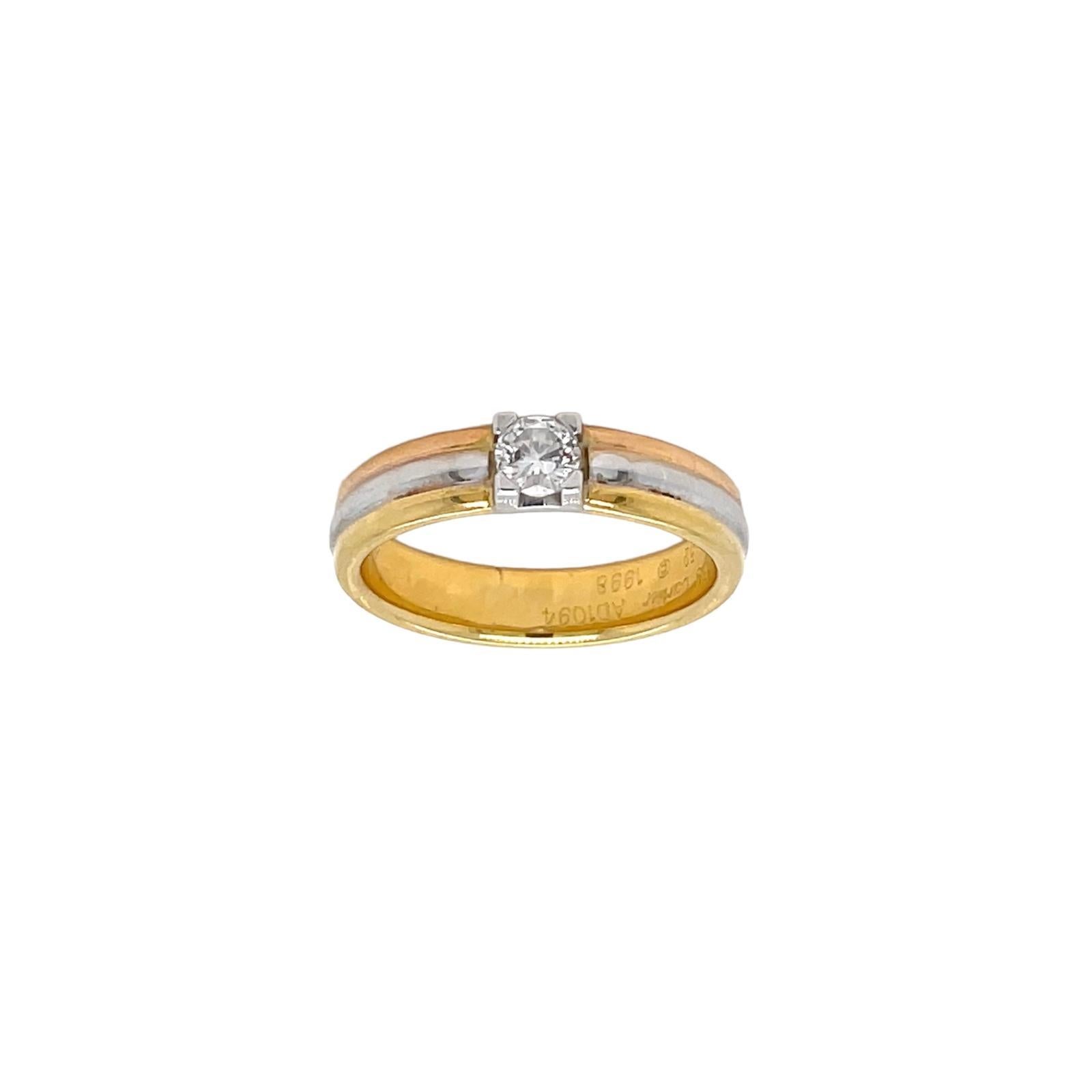 Solitario Trinidad de Cartier Moderno en venta