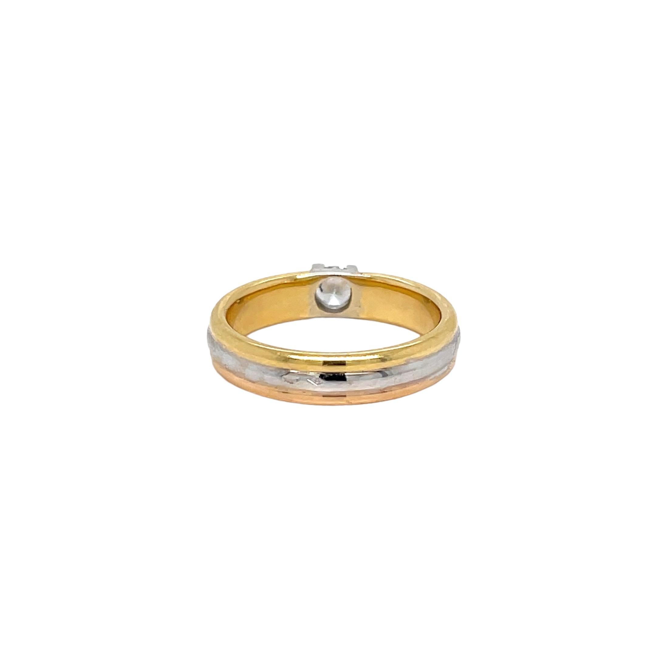 Solitario Trinidad de Cartier Corte brillante en venta