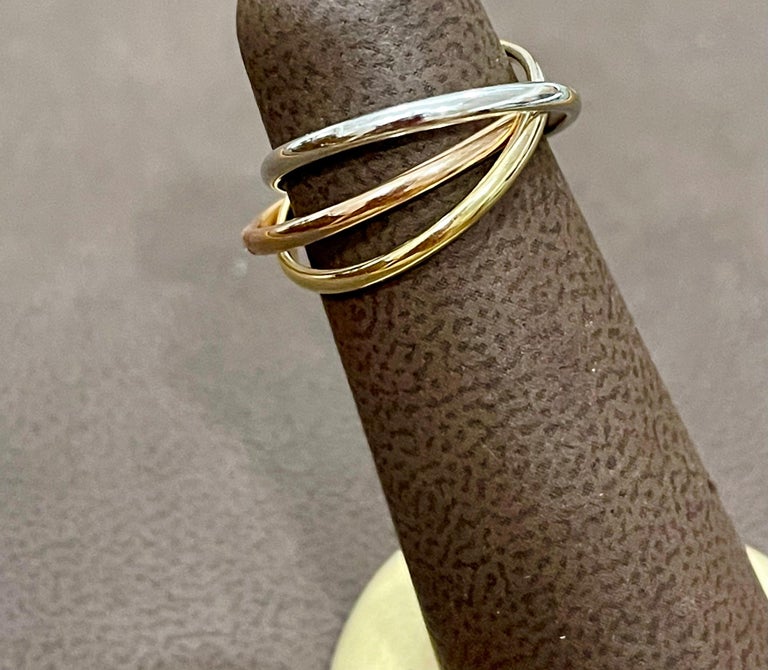 Cartier Anello trinity oro con diamanti Cartier Anello trinity oro con diamanti