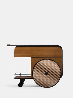Carrello da bar Trink in teak di Kann Design