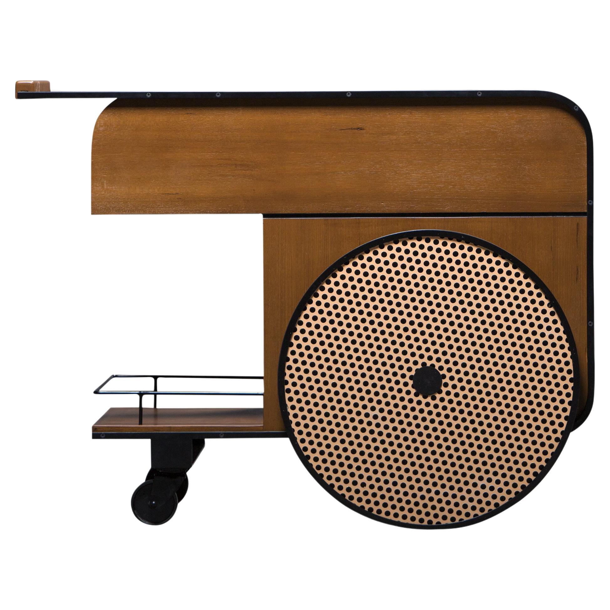 Trink Barwagen aus Teakholz von Kann Design im Angebot