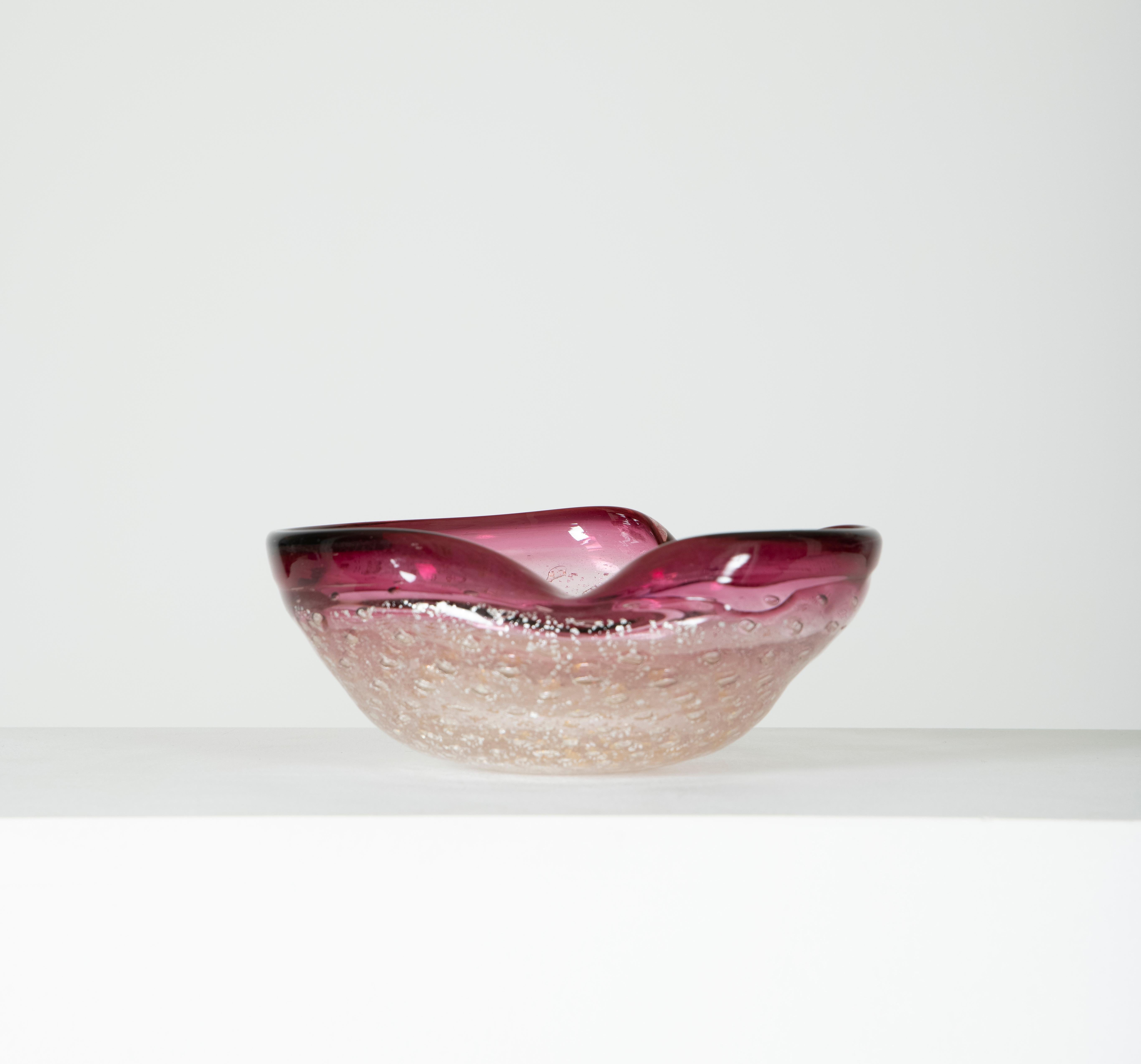 Trinket Bowl Murano De Barovier & Toso Glass, 1960s For Sale 2