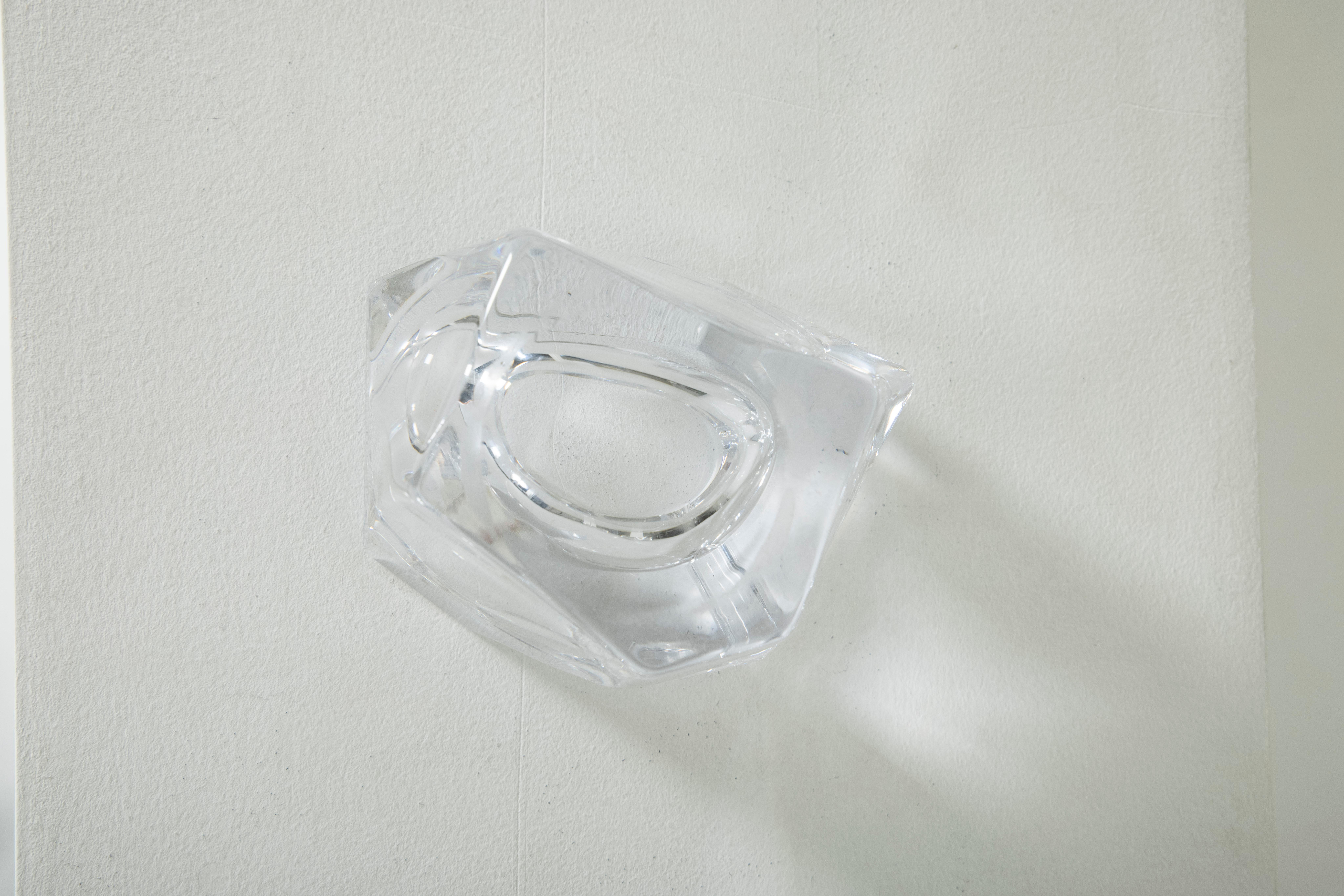 Trinket Bowl Polyhedron Crystal Daum, France 2