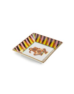 Trinket Tray Tiger in Porcelain, Made in Italy by La DoubleJ
