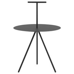 Viccarbe Trino Coffee Table, Black Finish with T Handle by Elisa Ossino