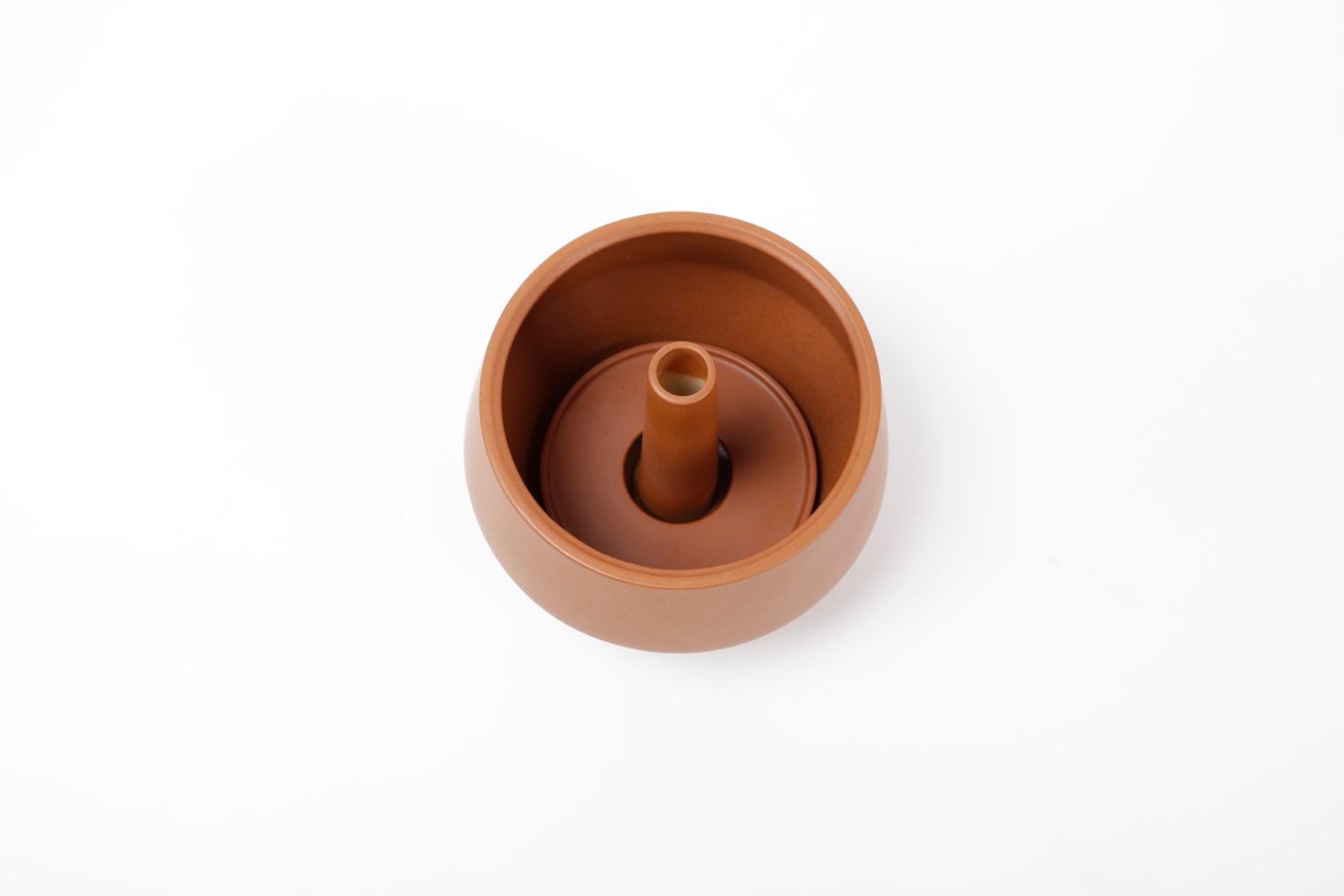 Trinum Small Pedestal with Ceramic Planters, Contemporary Mexican Design Small 3