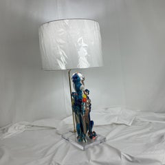 Trinx Holly Springs Grafetti Poodle Lamp with Shade