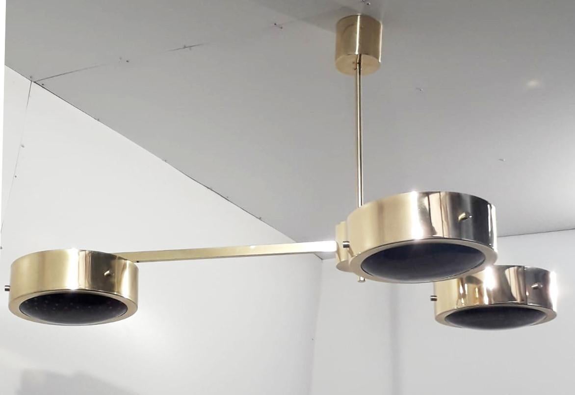 Mid-Century Modern Lampe à suspension Trio de Fabio Ltd en vente