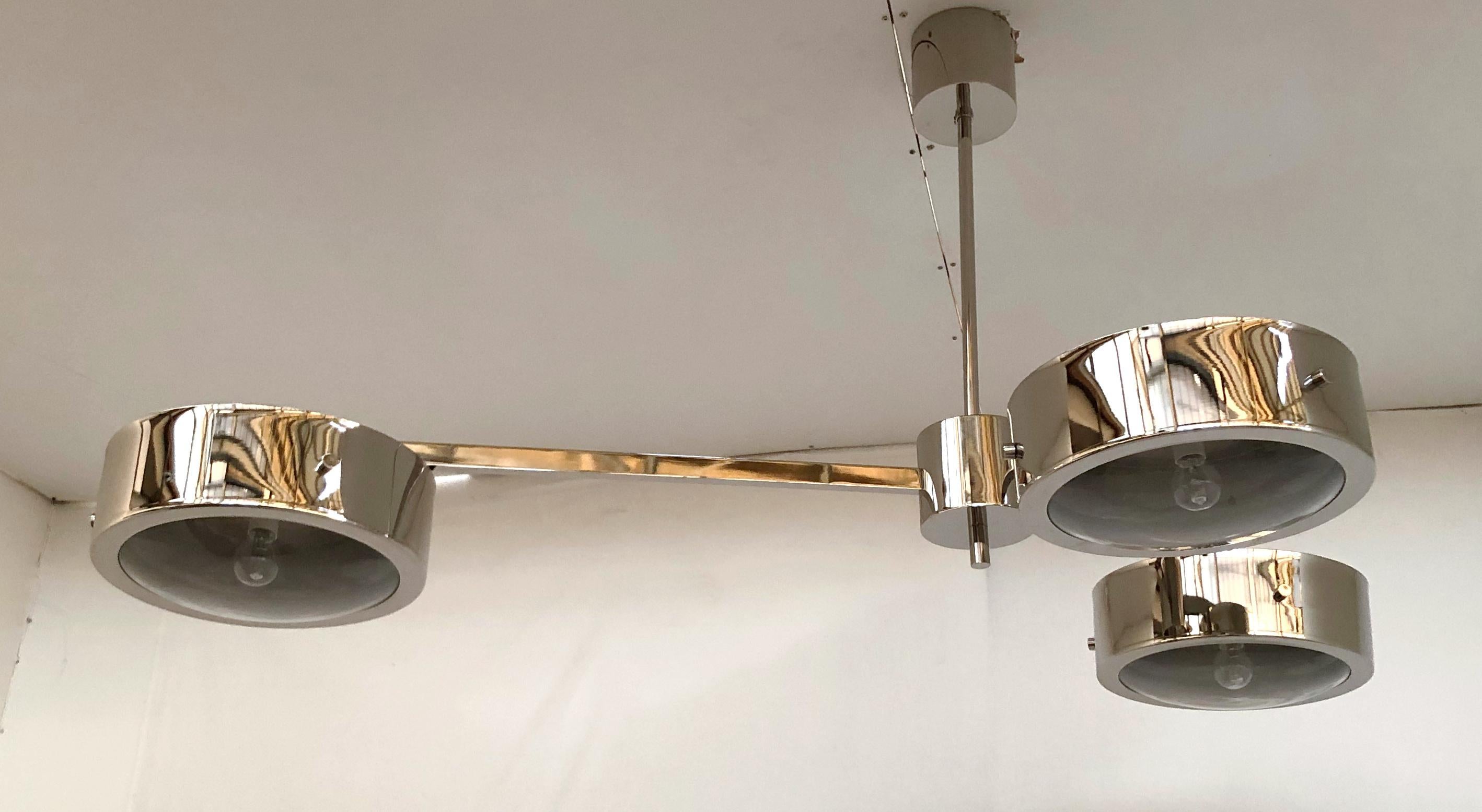 Poli Lampe à suspension à trois anneaux de Fabio Ltd en vente