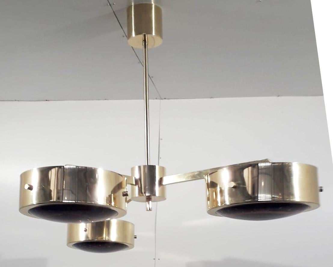 Lampe à suspension à trois anneaux de Fabio Ltd Neuf - En vente à Los Angeles, CA