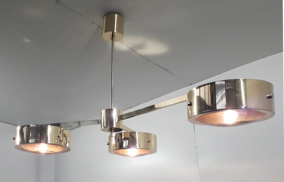 Lampe à suspension à trois anneaux de Fabio Ltd Neuf - En vente à Los Angeles, CA