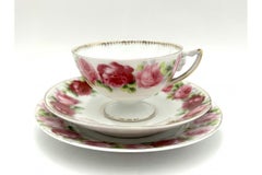 Trio-Frühstücksservice, Rosenthal Empire, Chrysantheme Cacilie, 1898-1904