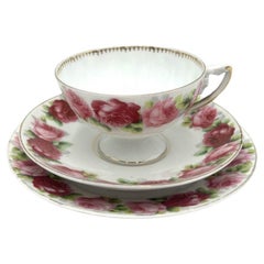 Trio-Frühstücksservice, Rosenthal Empire, Chrysantheme Cacilie, 1898-1904