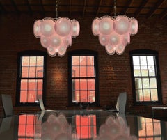 Trío de arañas de cristal de Murano de Vistosi