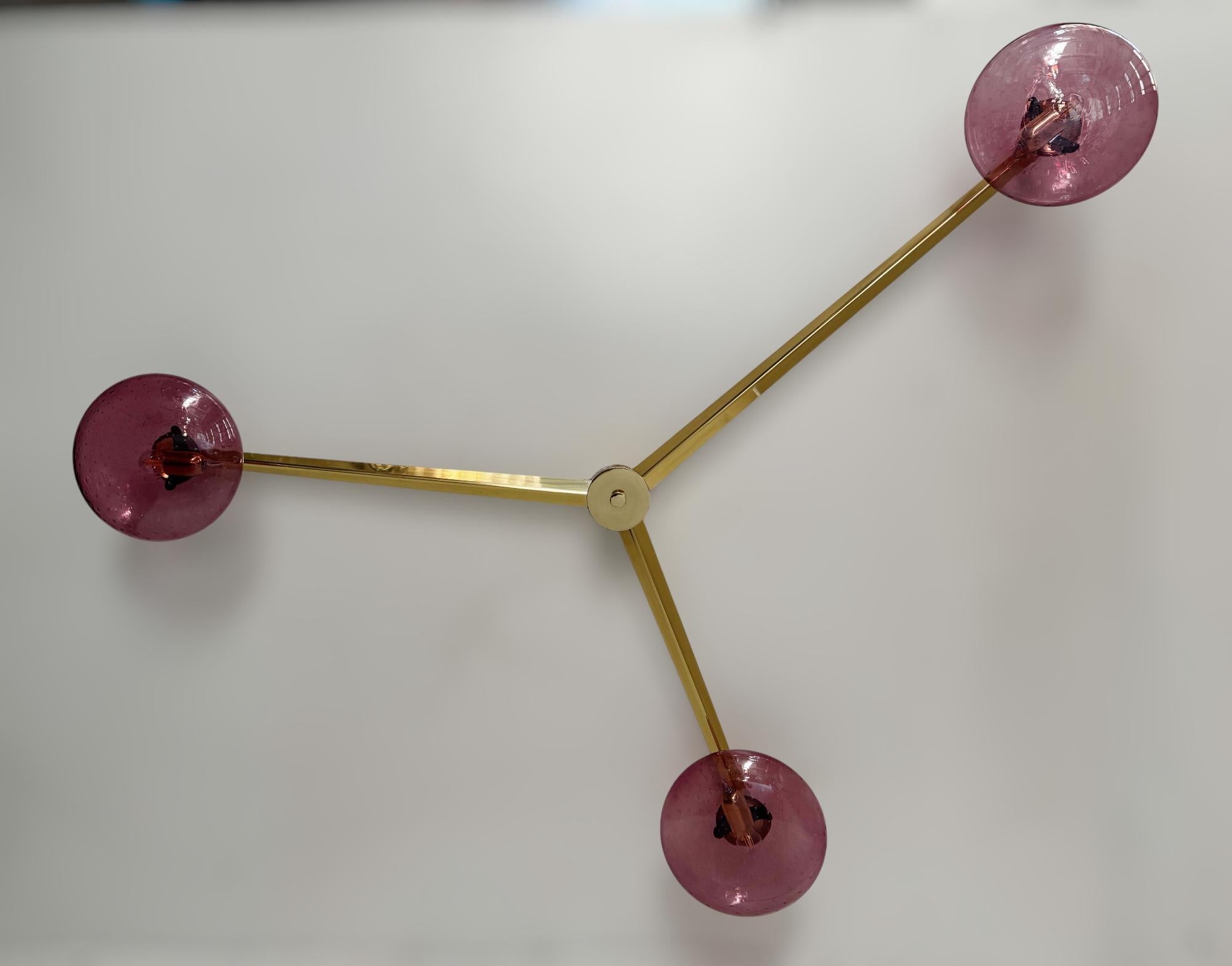 italien Trio Filo Shade Flush Mount by Fabio LTD en vente