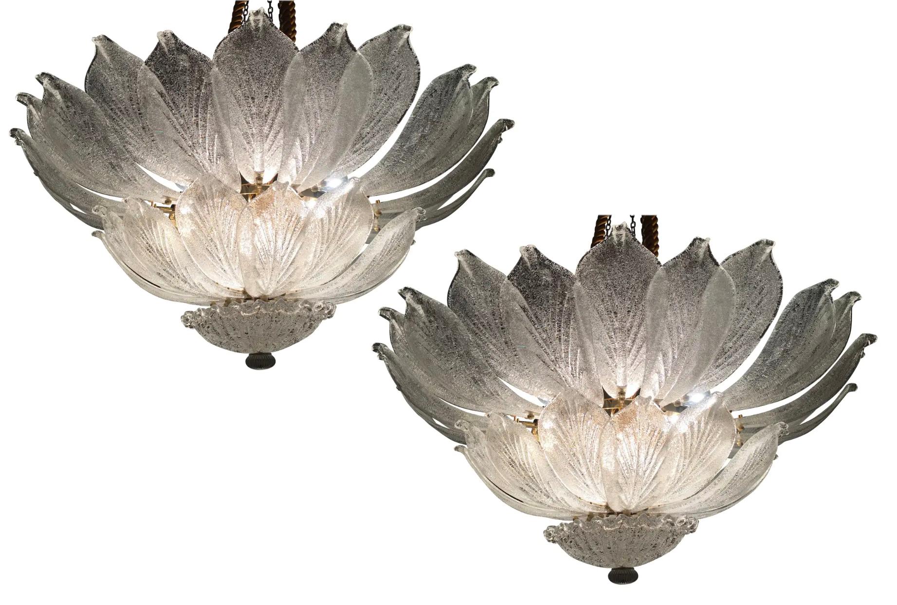 Trio Majestic Venetian Ceiling lights. Murano  For Sale 8