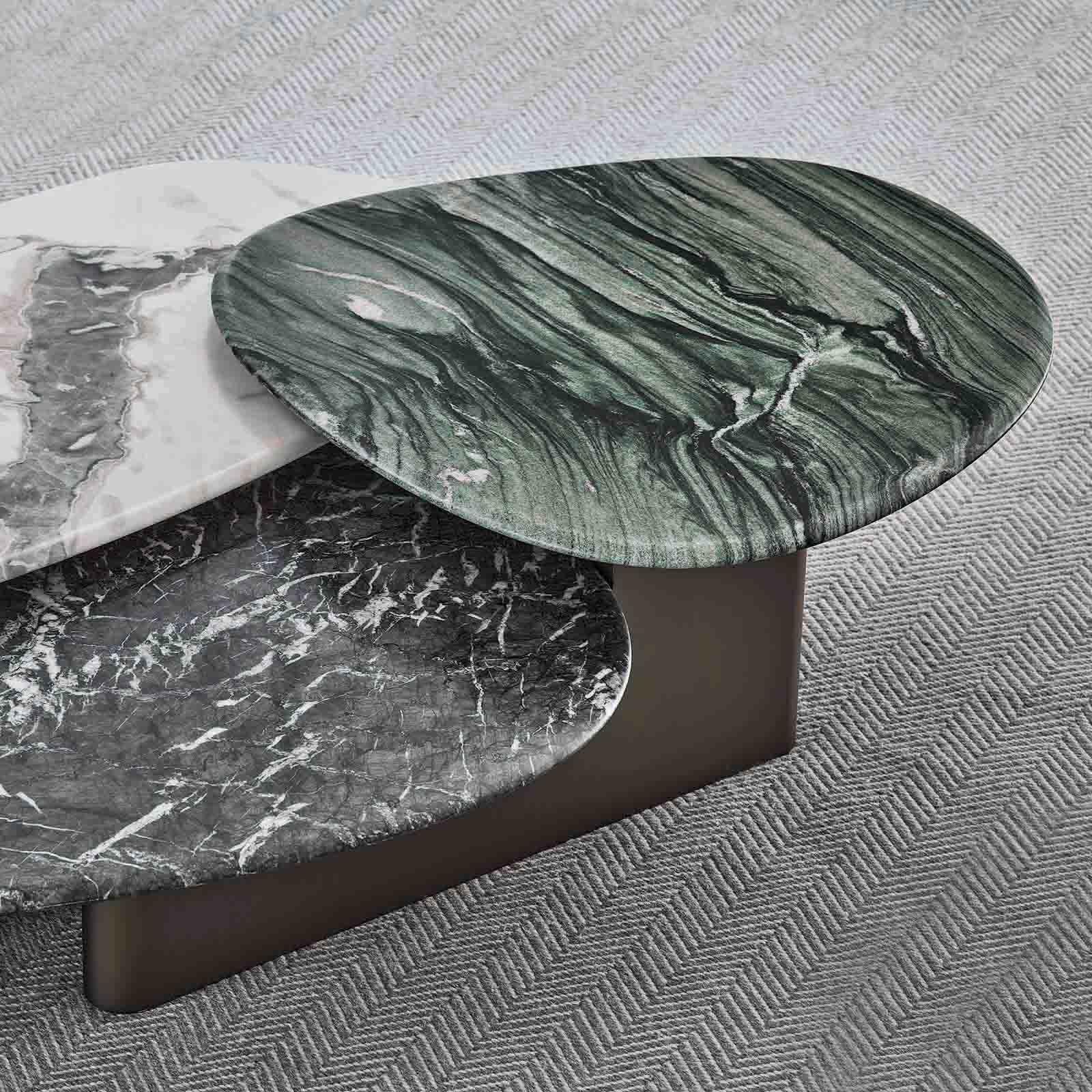 italien Table basse en marbre Trio en vente