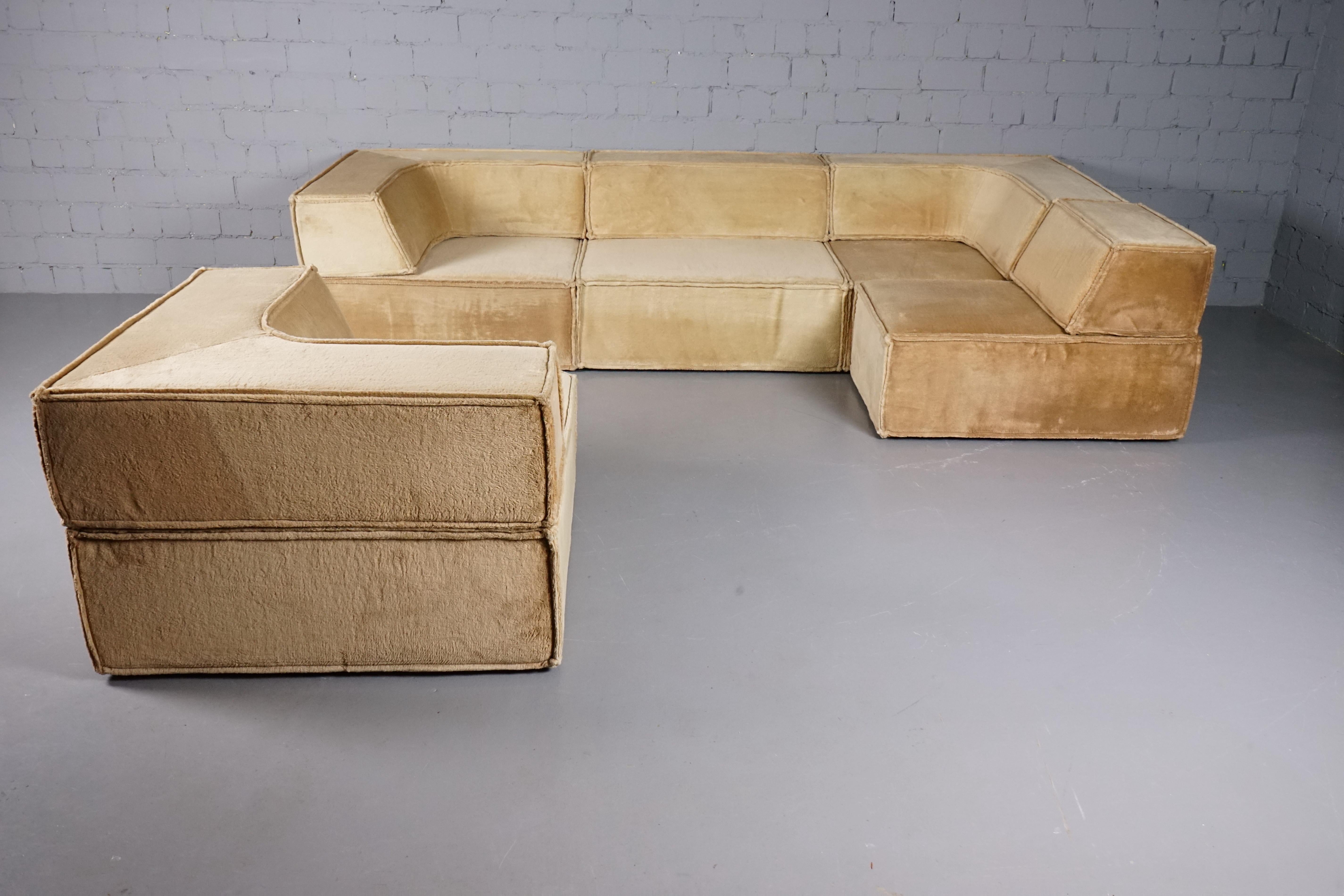 Fabric Trio Modular Sofa by Franz Hero and Karl Odermatt by Team Form AG for COR For Sale