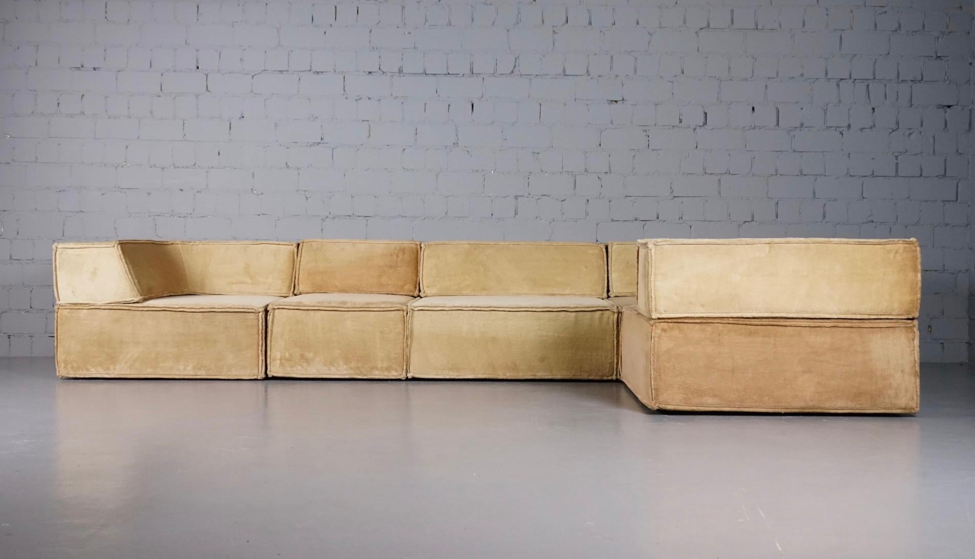 Mid-Century Modern Trio Modular Sofa by Franz Hero & Karl Odermatt for Team Form AG, COR For Sale