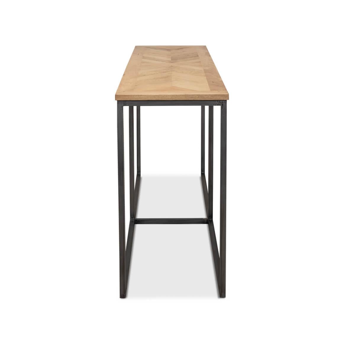 Trio Nesting Industrial Console Tables For Sale 1
