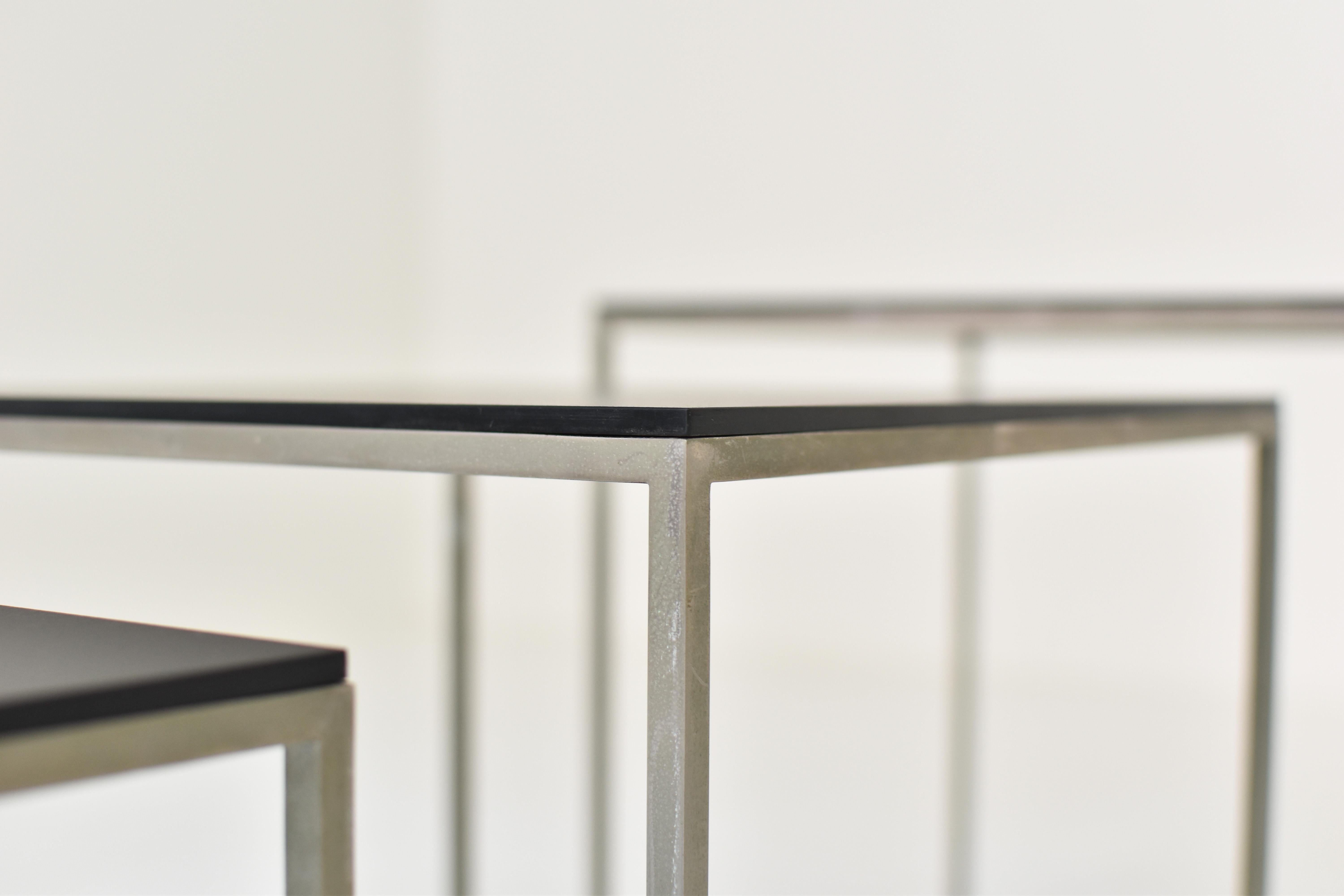Trio Nesting Tables, Similar to Pk71 by Poul Kjaerholm for E. Kold Christensen 4