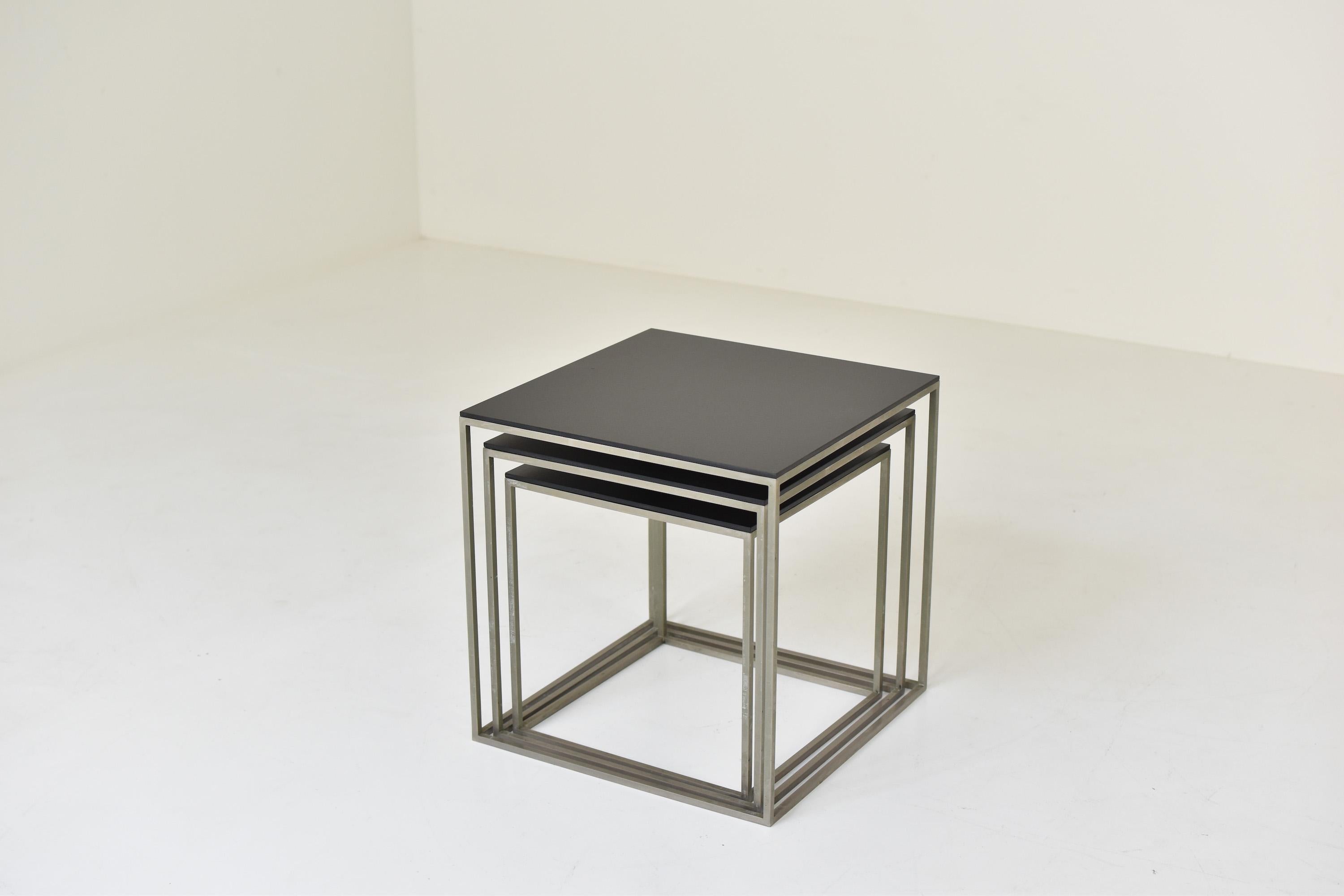 Danish Trio Nesting Tables, Similar to Pk71 by Poul Kjaerholm for E. Kold Christensen
