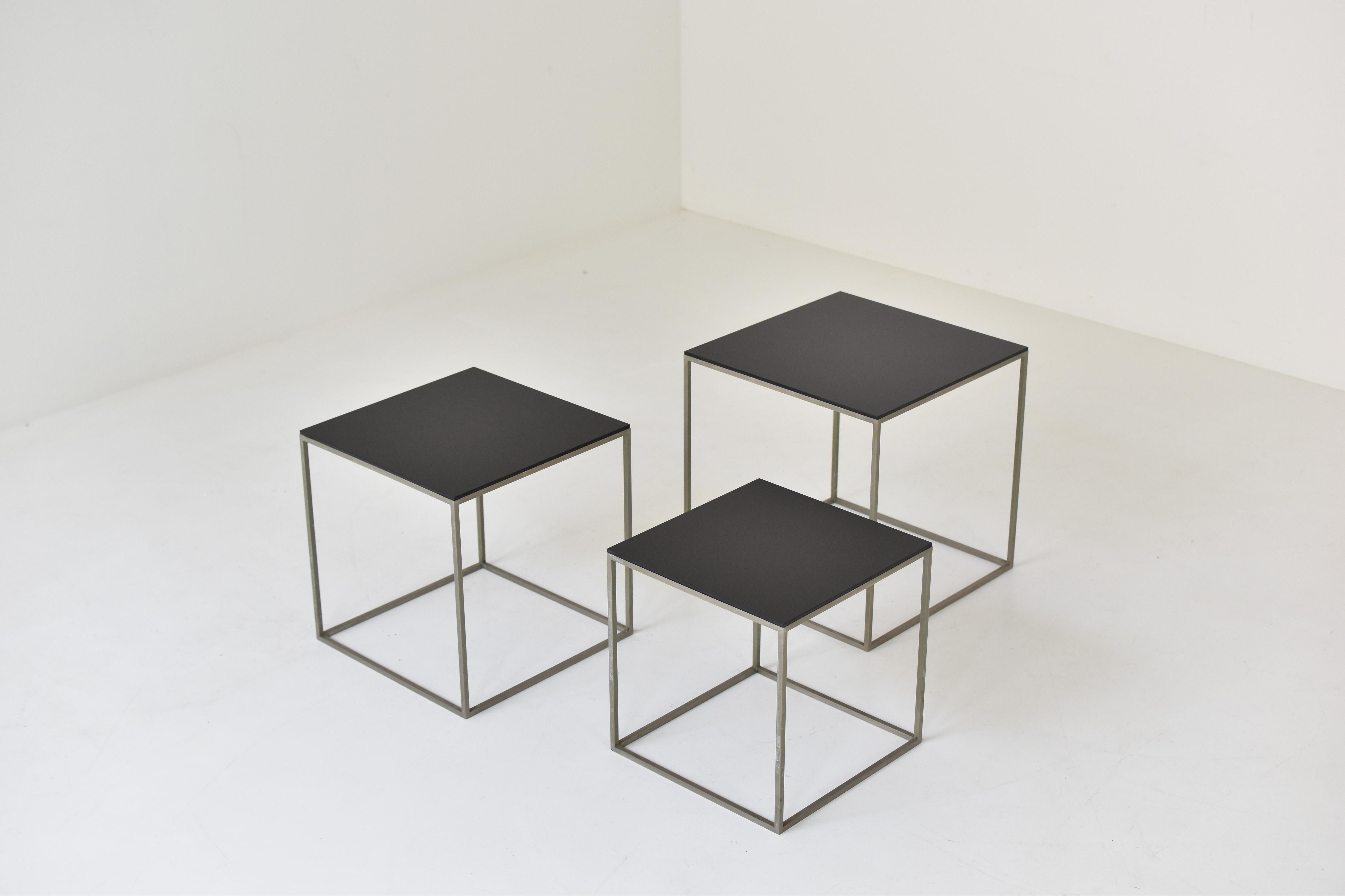 Trio Nesting Tables, Similar to Pk71 by Poul Kjaerholm for E. Kold Christensen 1