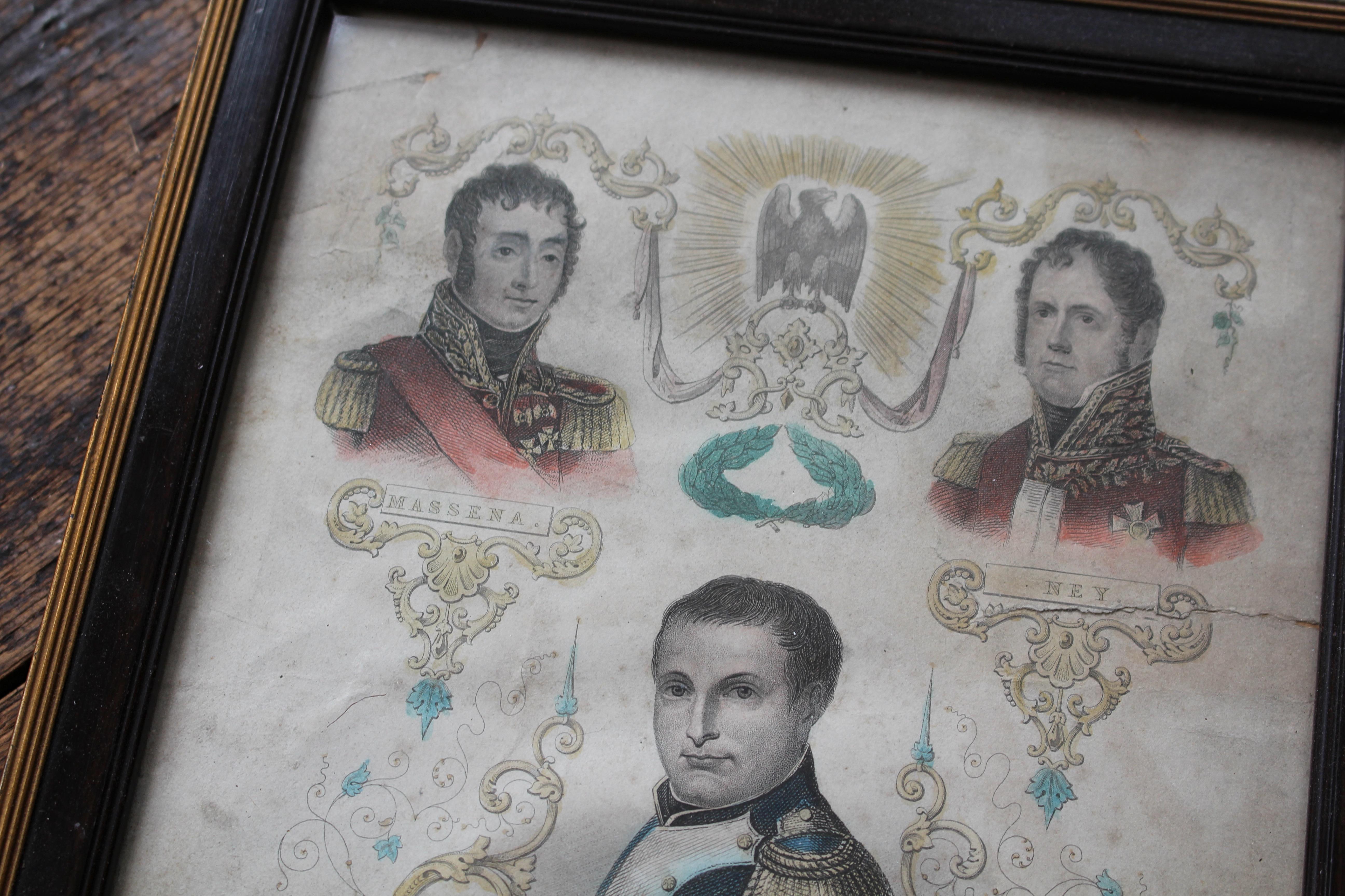 Trio of 19th Century Prints of Napoleonic Interest Napoleon Bonaparte 5