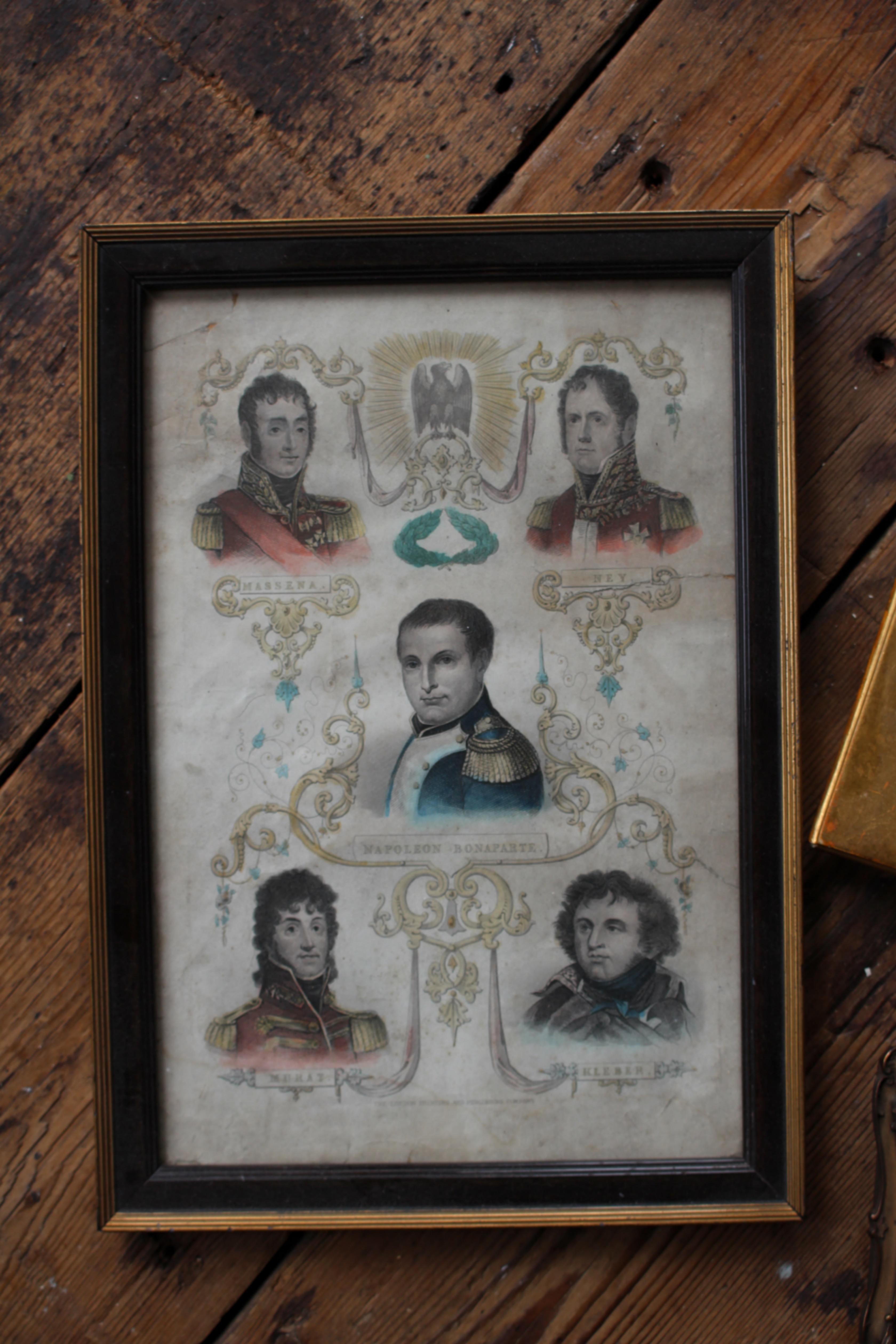 European Trio of 19th Century Prints of Napoleonic Interest Napoleon Bonaparte