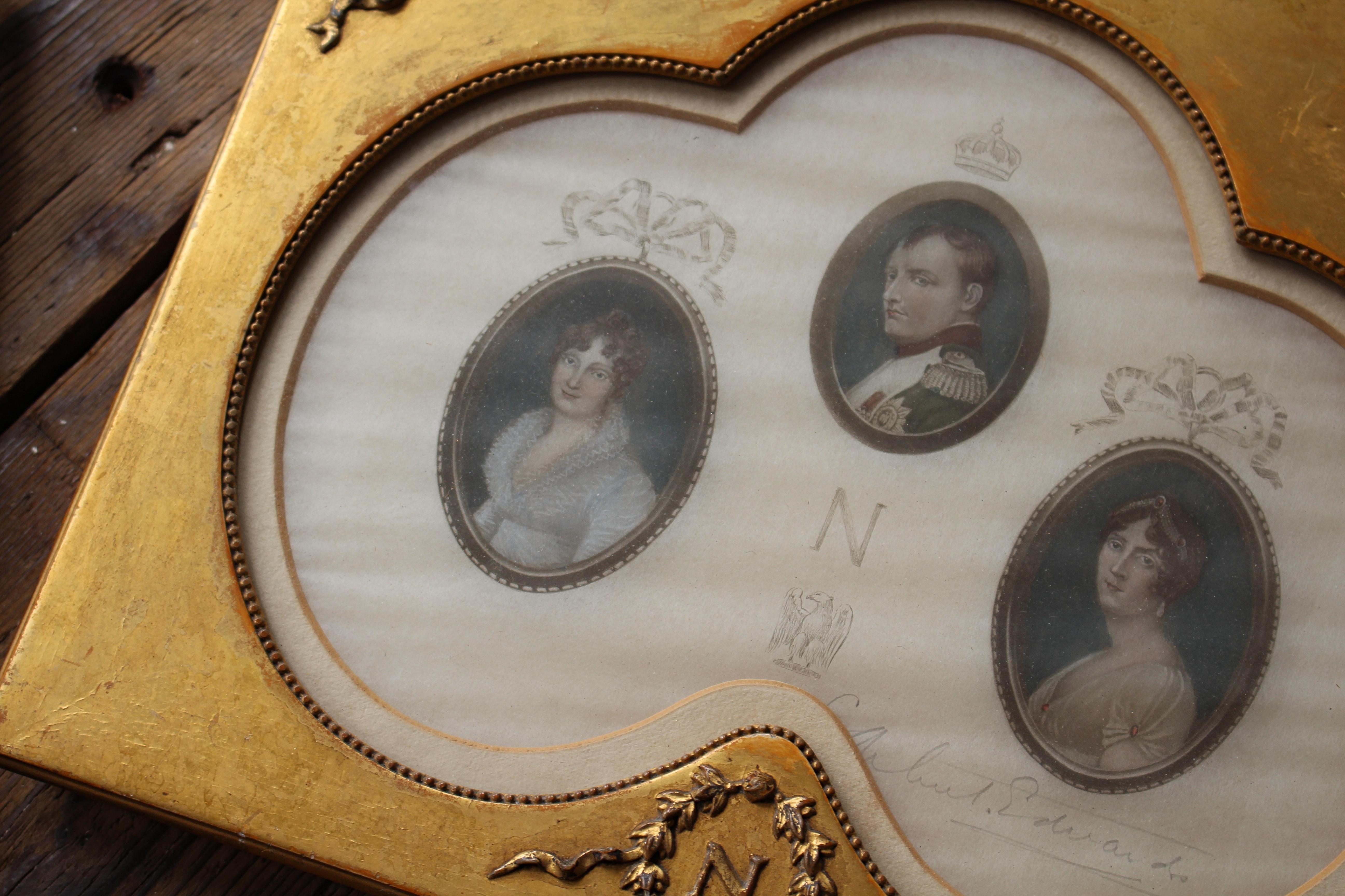 Trio of 19th Century Prints of Napoleonic Interest Napoleon Bonaparte In Good Condition In Lowestoft, GB