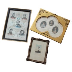 Trio of 19th Century Prints of Napoleonic Interest Napoleon Bonaparte
