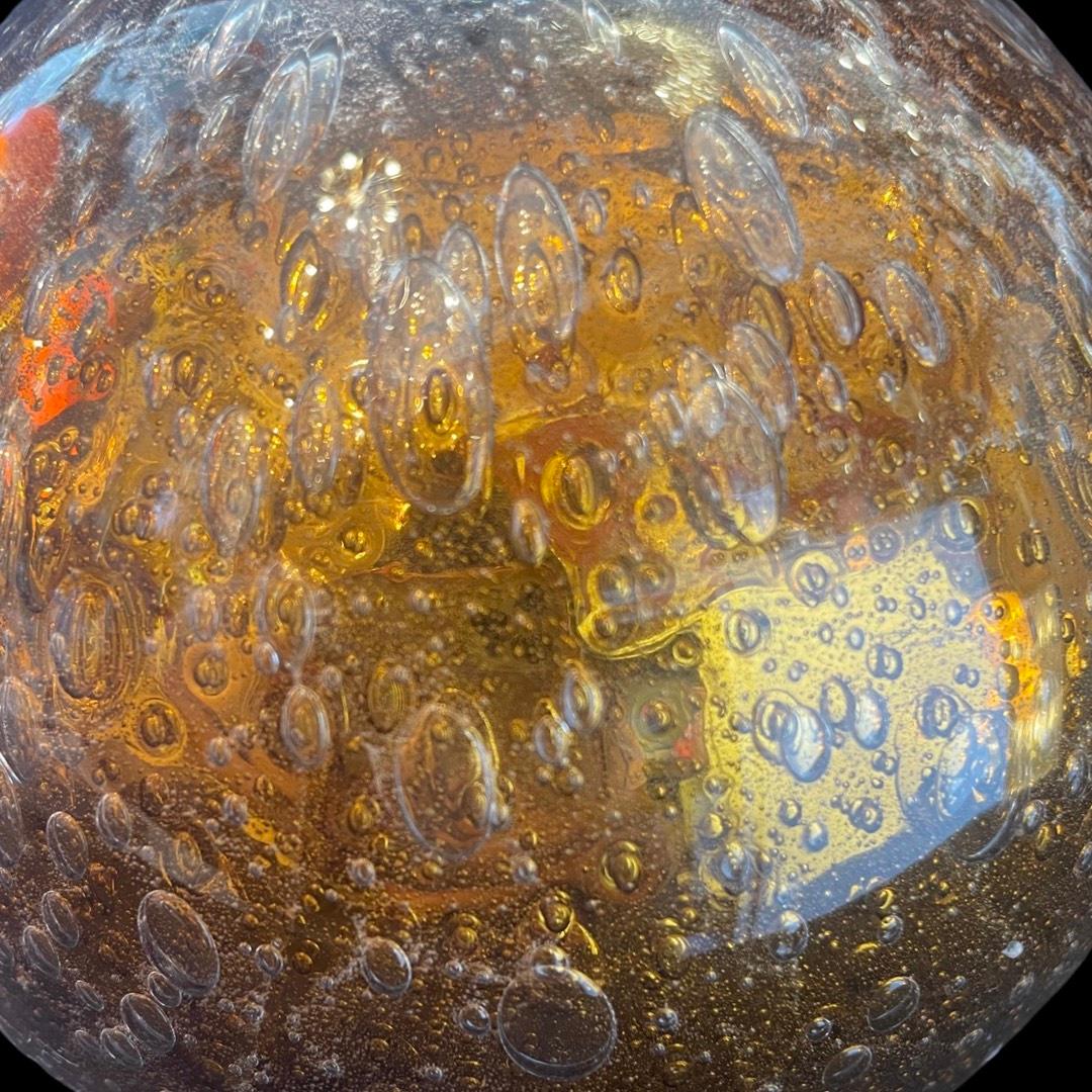 Trio de sphères en miroir de Murano en ambre d'Alberto Donà Excellent état - En vente à London, GB