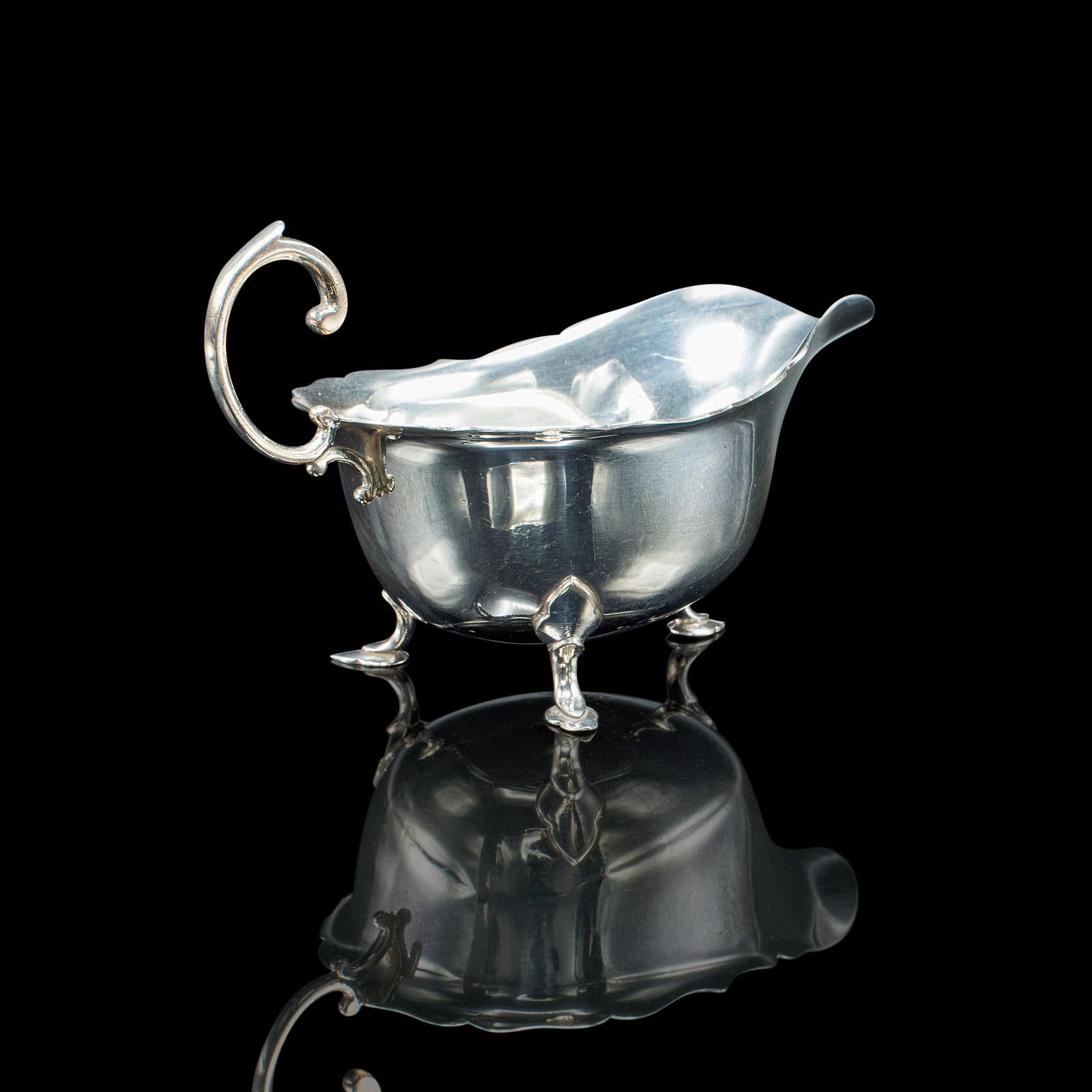 Édouardien Trio de saucières anciennes, anglaises, plaquées argent, pots à condiments, édouardiennes en vente