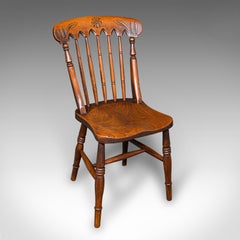 Trio of Antique Station Chairs, English Elm, Reception Hall Side Seat, Victorian